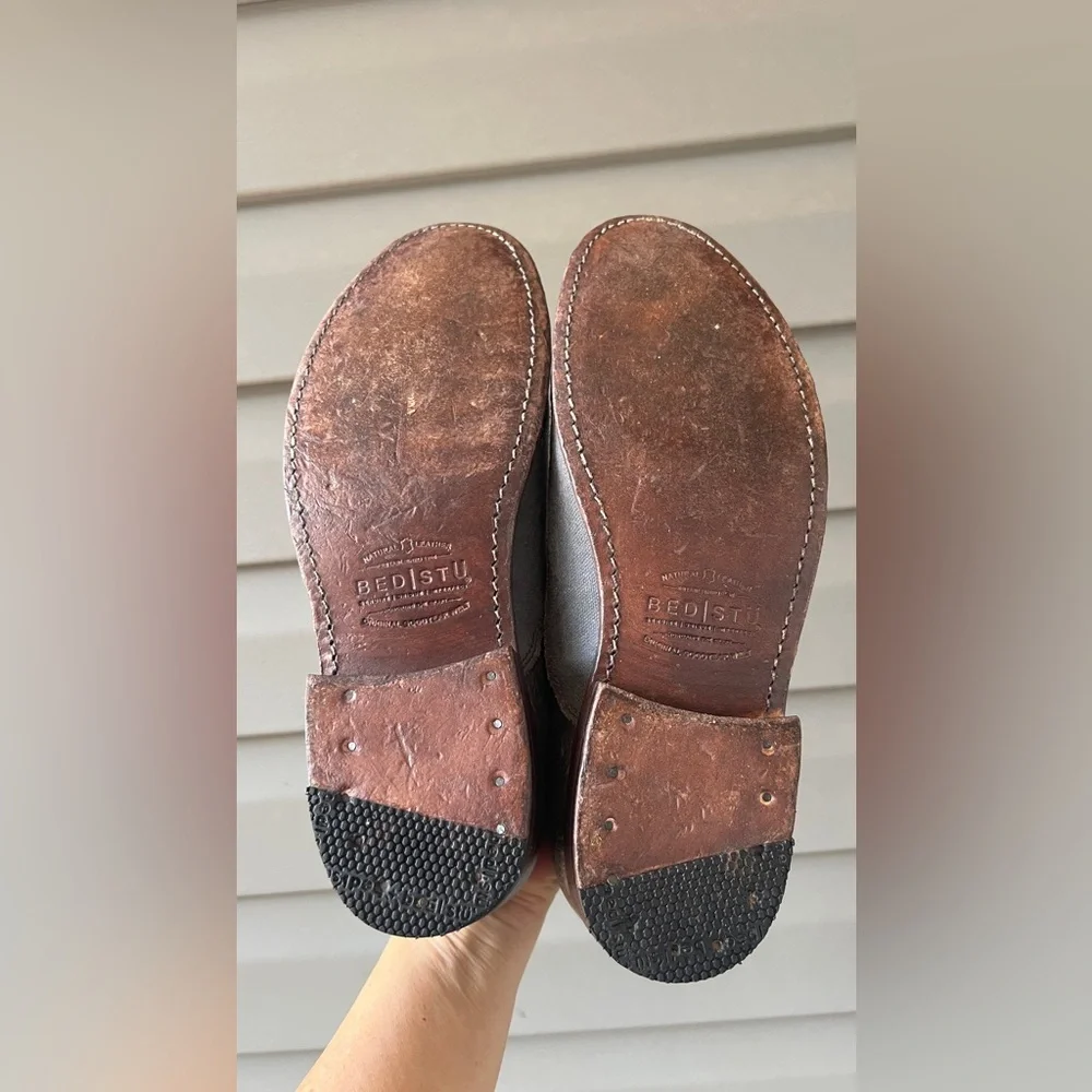 BED|STU Gray and Brown Loafers - Picture 9 of 12